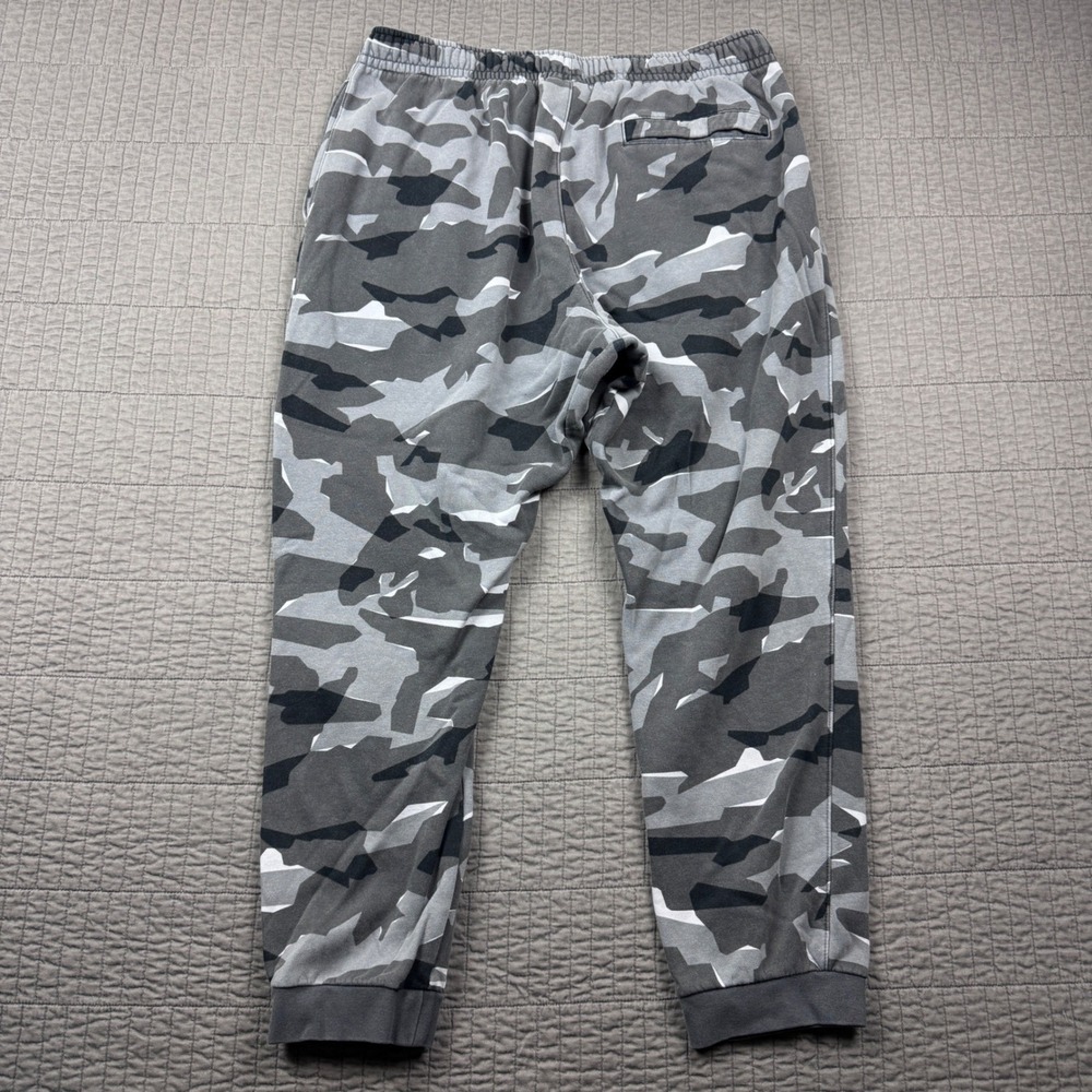Nike Mens XXLT Club Fleece Camo Joggers Sweatpants Grey White Black Sportswear - Picture 5 of 12